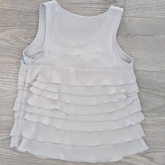 Ruffled sequence sleeveless top - Picture 3 of 4